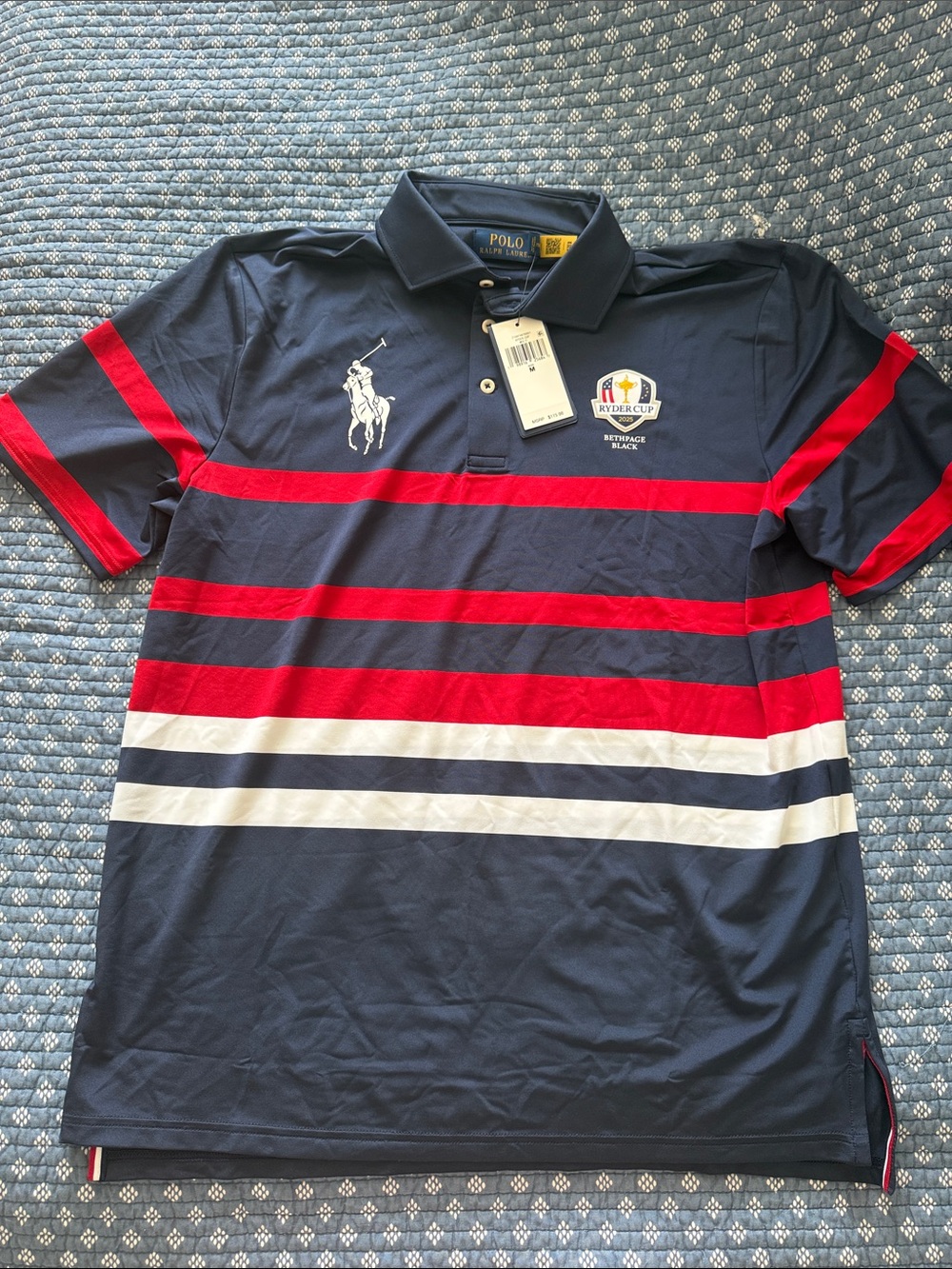 Polo by Ralph Lauren Navy, Red & White Striped Ryder Cup Polo